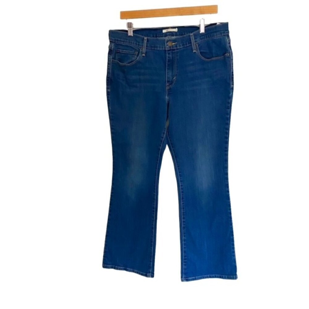 Levi's Women's Boot Cut Jeans in Dark Blue Denim